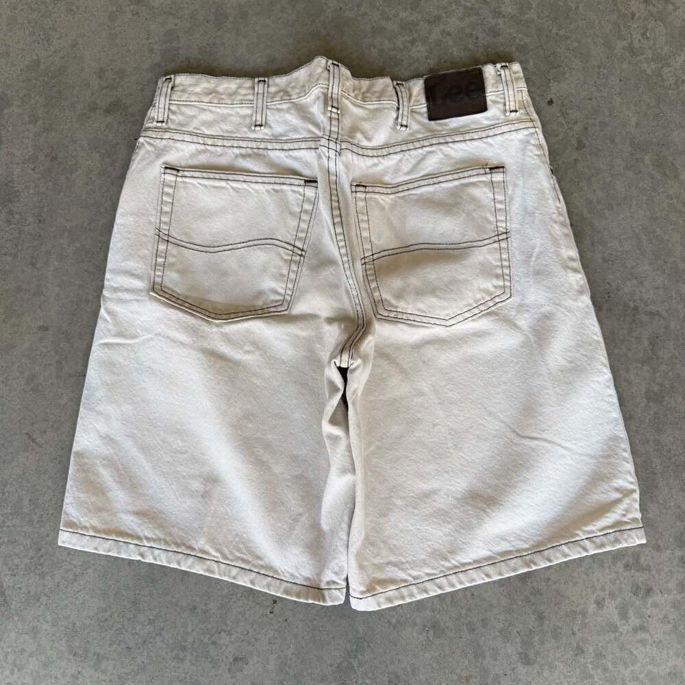 Vintage 90’s Lee Off-White Denim Jean Shorts